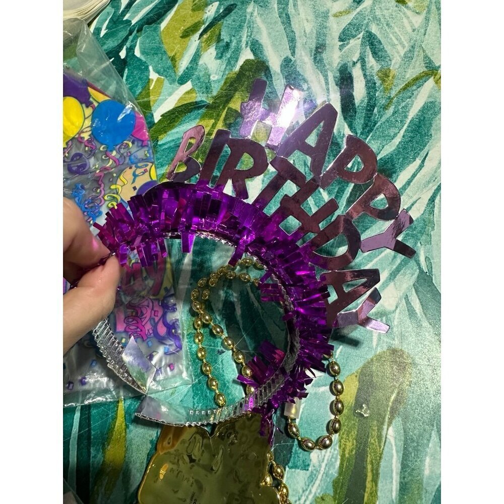 Birthday Party Decor Bundle - Hats, Banners, Bags & More! - Picture 5 of 7